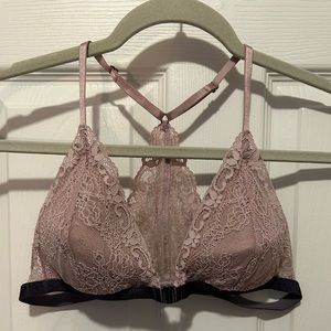 Top shop pink & gray lace bralette